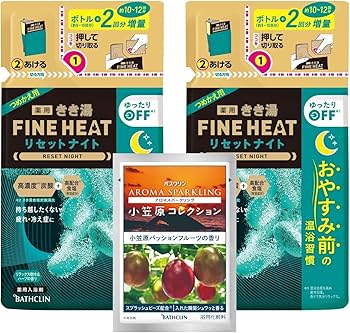 Amazon.co.jp: きき湯ファインヒート リセットナイト つめかえ2個+分包